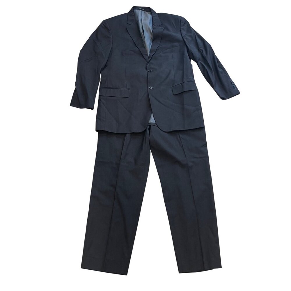 Wilke Rodriguez 100% Wool 2 Piece Suit Men's‎ Size 40L Blazer and 38 Waist Gray